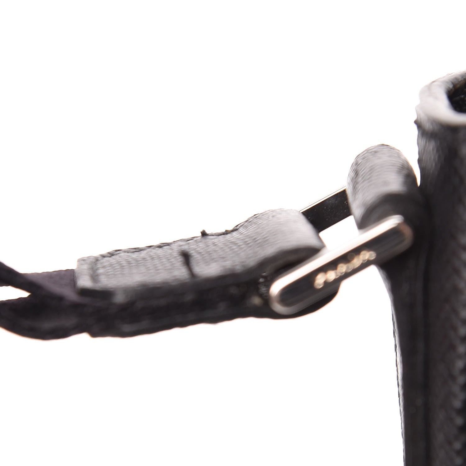 Prada Saffiano Cuir Flat Messenger Bag Black 9 of 11