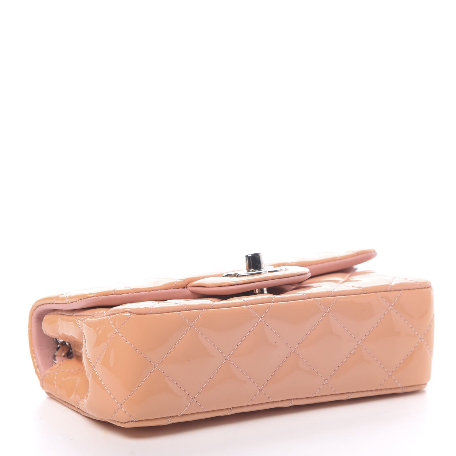 Chanel Patent Calfskin Quilted Extra Mini Flap Pink 4 of 13