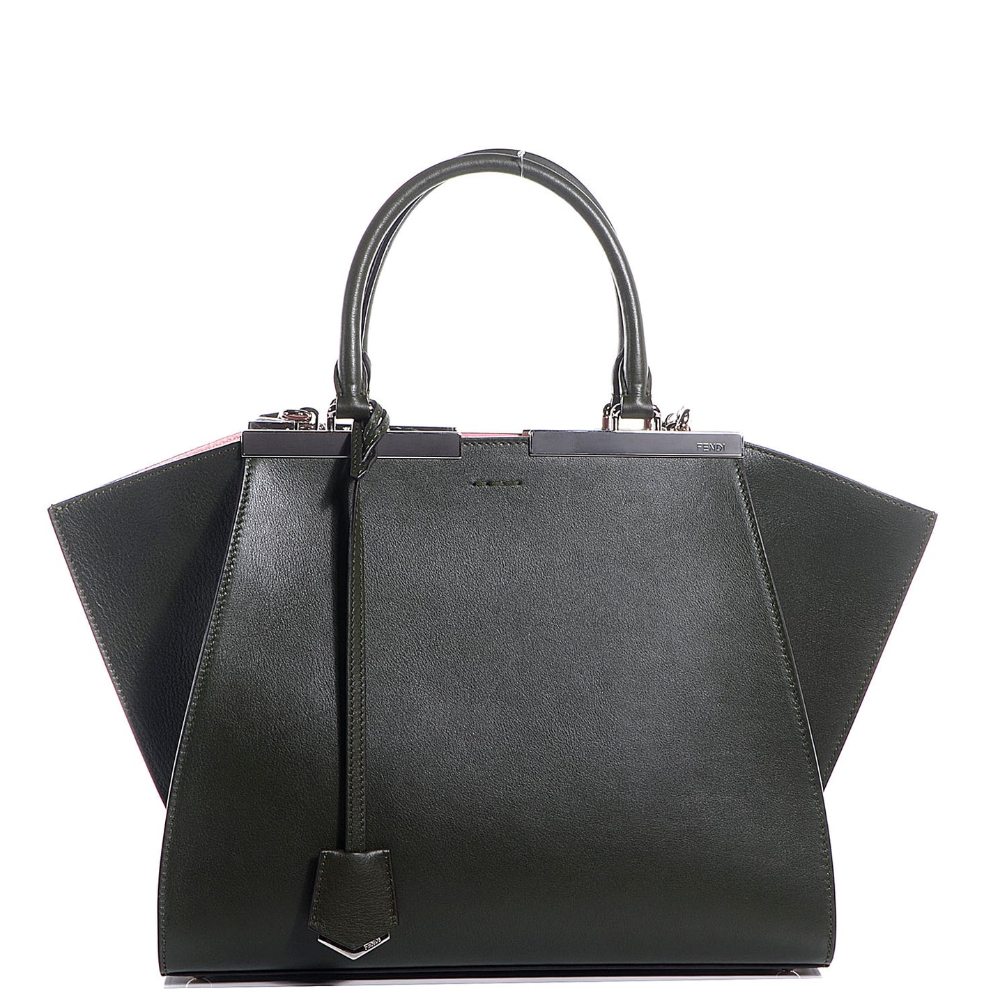Vitello Dolce Marmol Shiny Nappa Petite 3Jours Tote Verde Prato