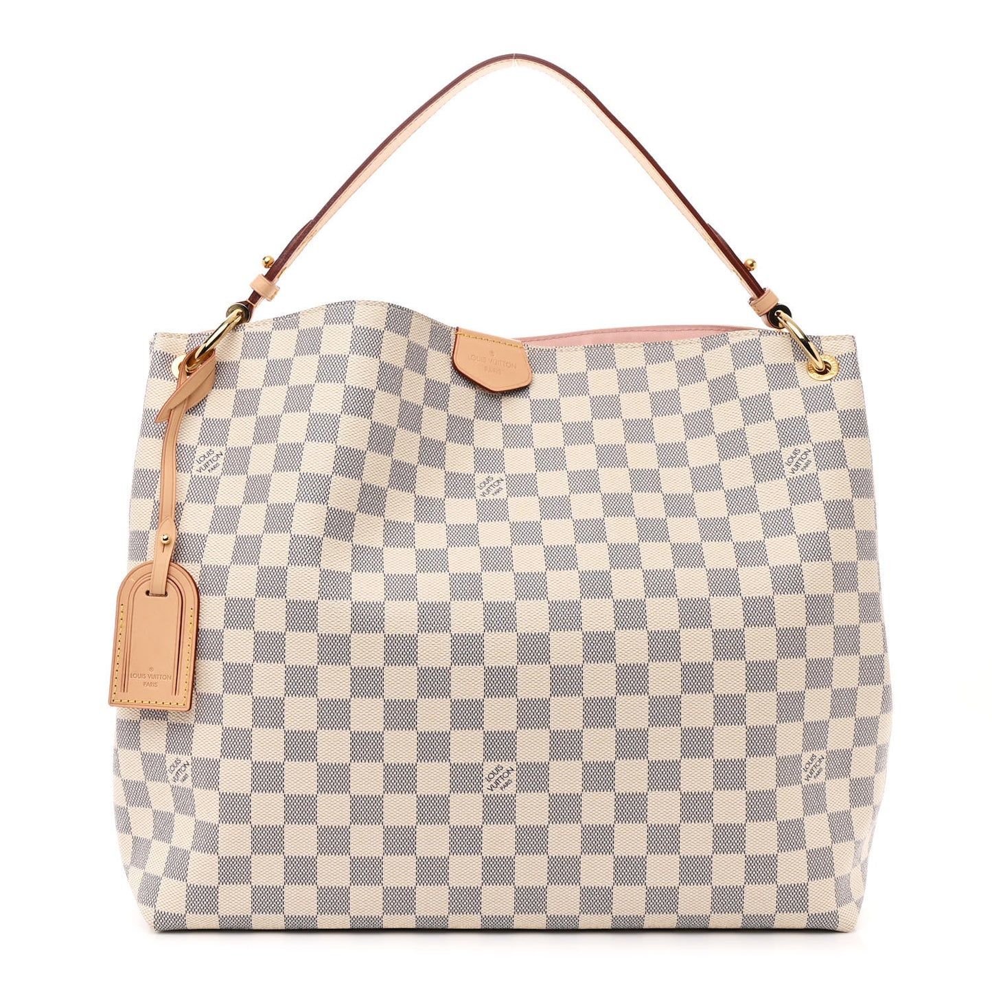 Damier Azur Graceful MM Rose Ballerine