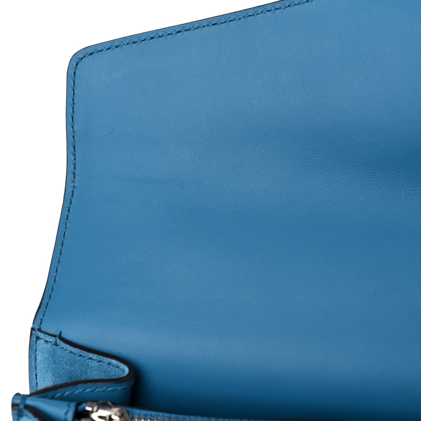 Suede Floral Embroidered Small Dionysus Shoulder Bag Blue