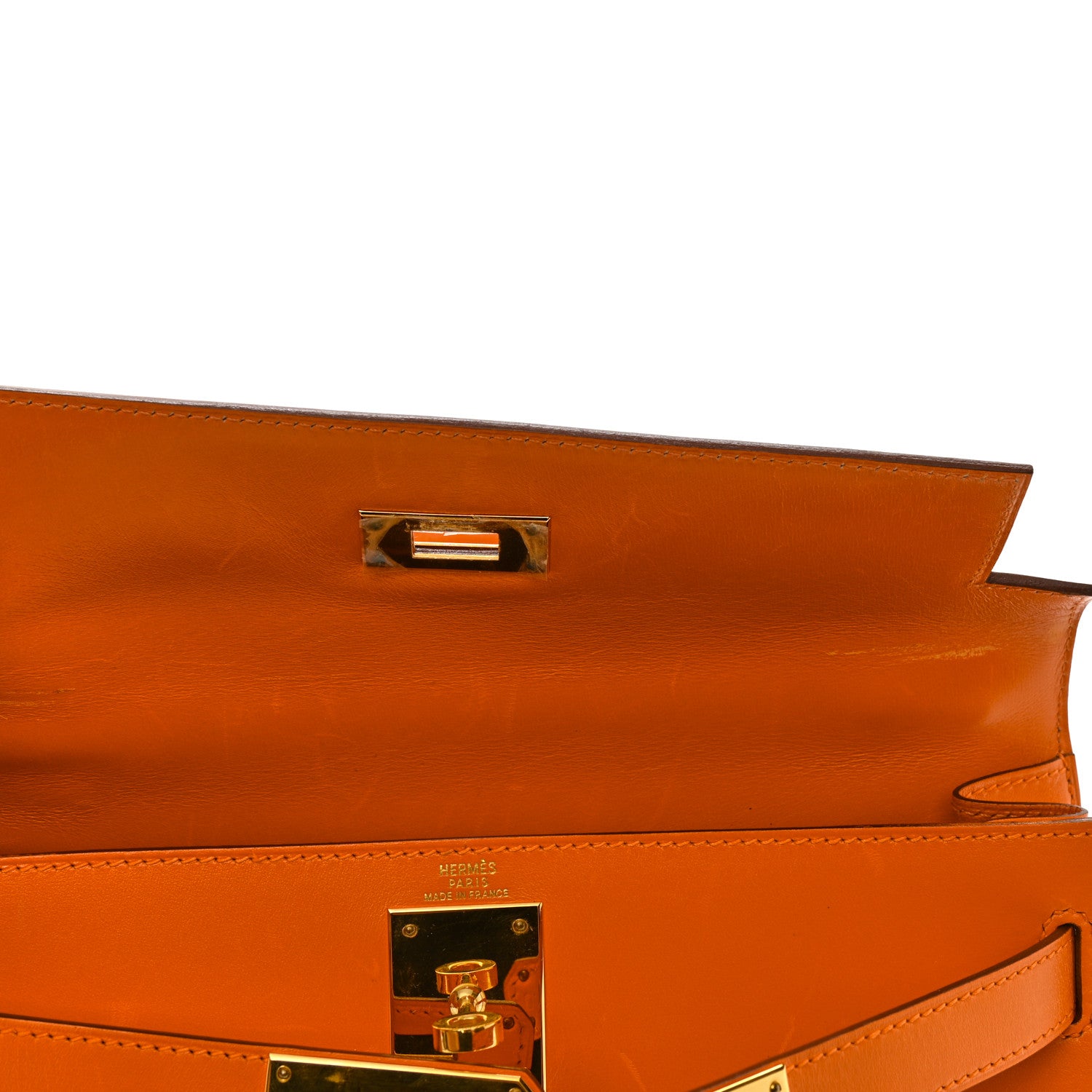 Hermes Box Kelly Sellier 28 Orange 16 of 19