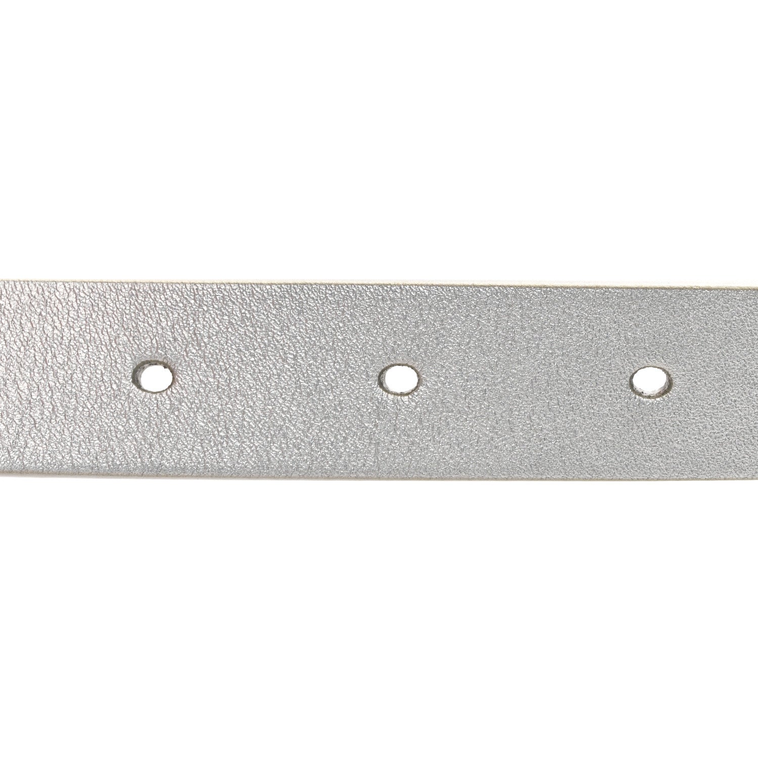 Christian Dior Metallic Calfskin Saddle Belt 70 28 Silver 4 of 5