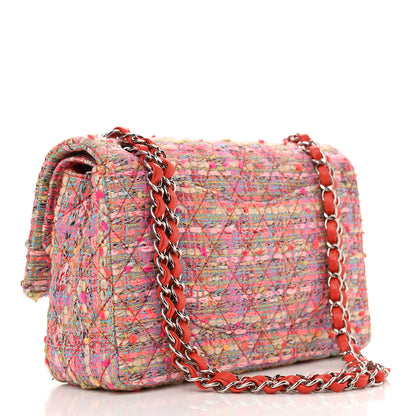 Chanel Tweed Quilted Medium Double Flap Multicolor 2 of 14
