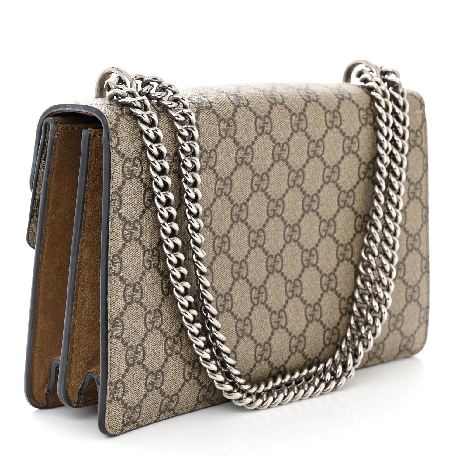Gucci GG Supreme Monogram Small Dionysus Shoulder Bag Taupe 3 of 10