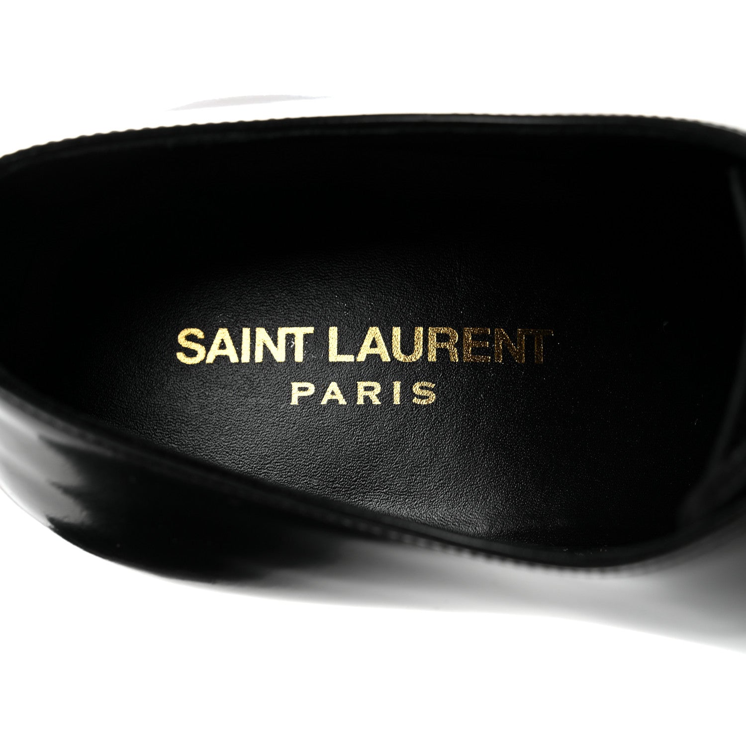 Saint Laurent Patent Calfskin Montaigne 25 Uniform 39.5 Black 7 of 9