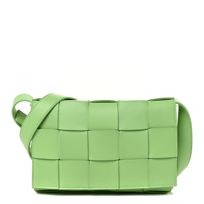 Bottega Veneta Lambskin Maxi Intrecciato Cassette Crossbody Bag Fountain 1 of 12