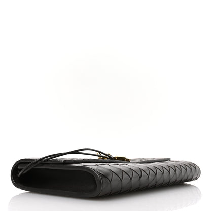 Bottega Veneta Nappa Intrecciato Long Andiamo Top Handle Clutch Fondant 4 of 11