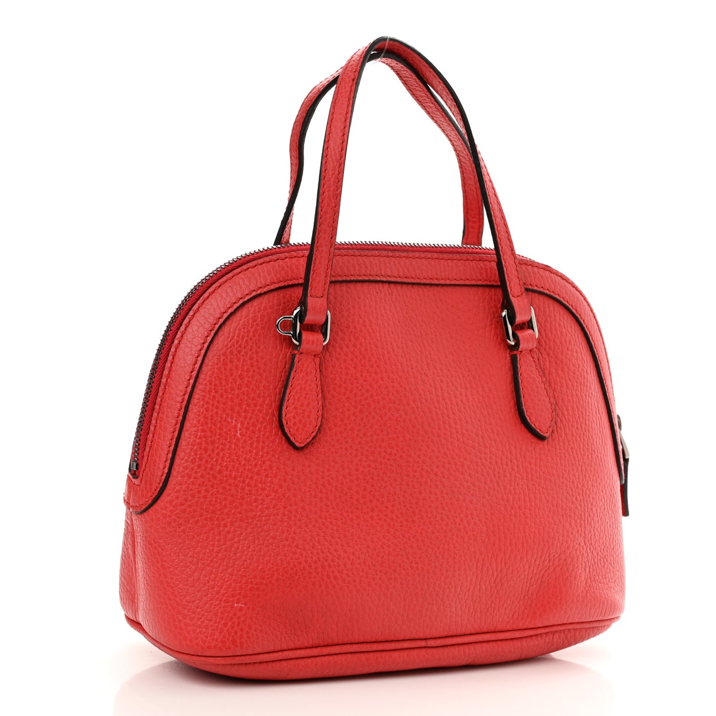 Calfskin Mini Dome Bag Sporting Red