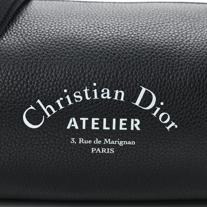 Christian Dior CHRISTIAN DIOR HOMME Grained Calfskin Mens Roller Pouch Black 7 of 12