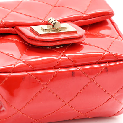 Chanel Patent Quilted 2.55 Ankle Wrist Bag Red 8 of 8