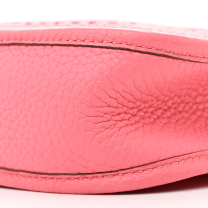 Hermes Taurillon Clemence Amazone Evelyne TPM Rose Azalee Rouge Pivoine 10 of 12