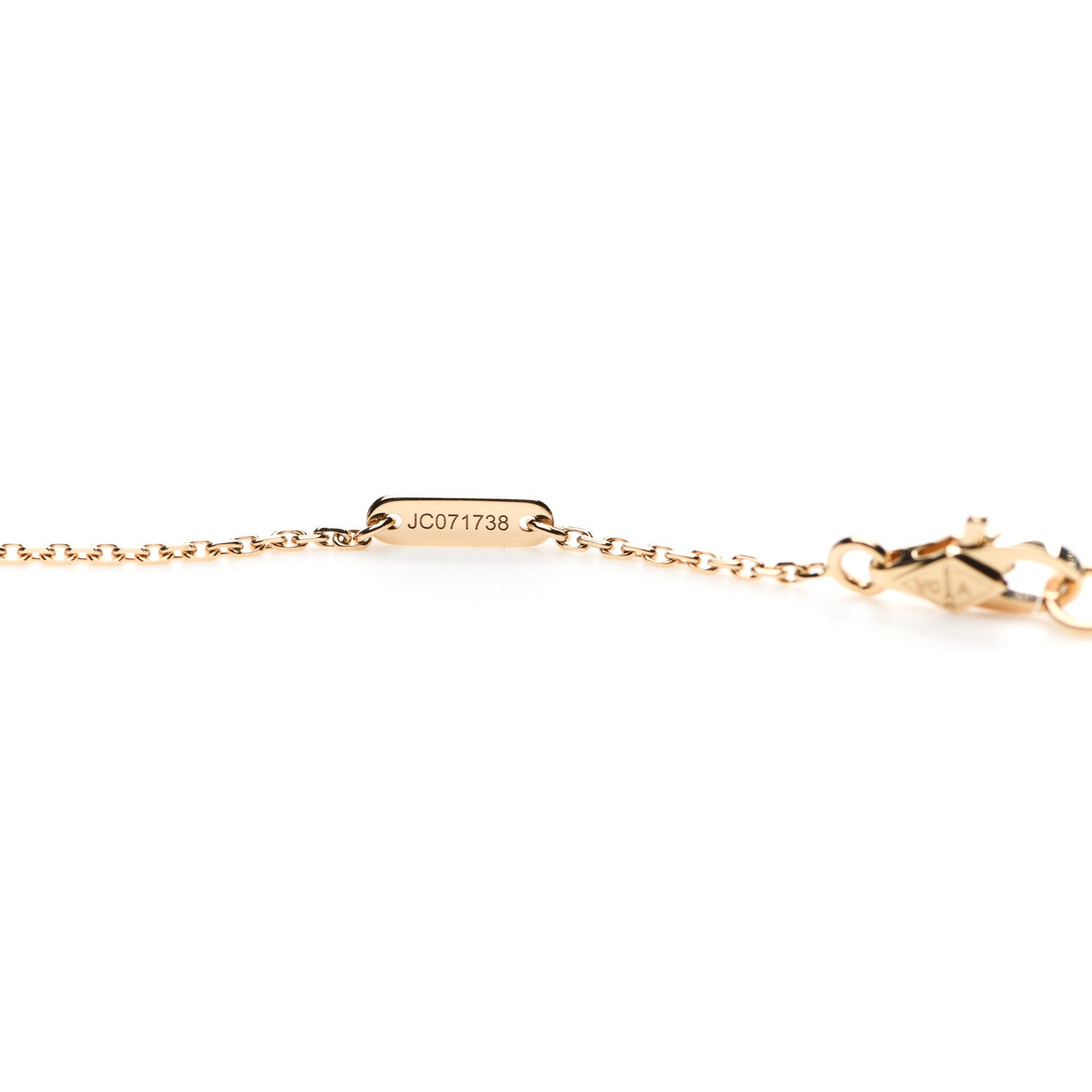 Van Cleef & Arpels 18K Yellow Gold Mother of Pearl Sweet Alhambra Butterfly Pendant Necklace 5 of 6