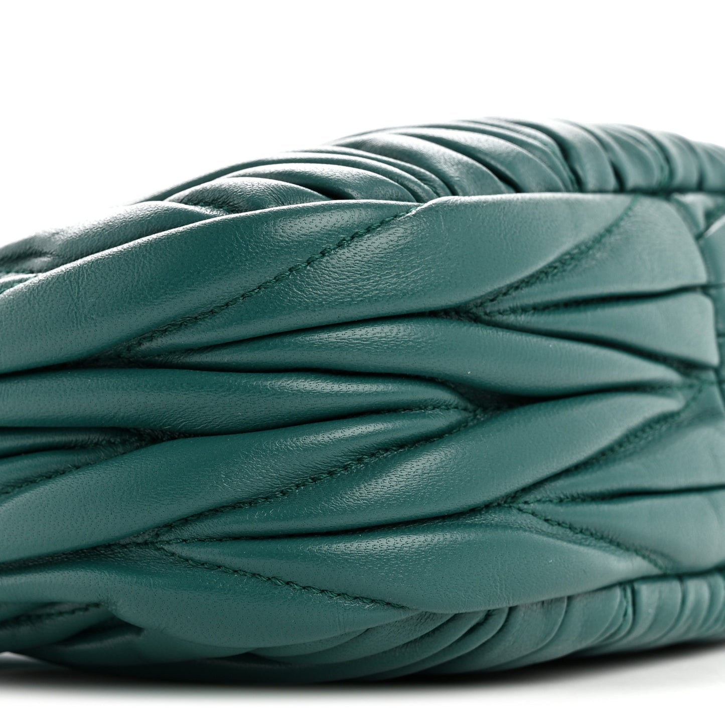 Nappa Matelasse Mini Wander Hobo Green