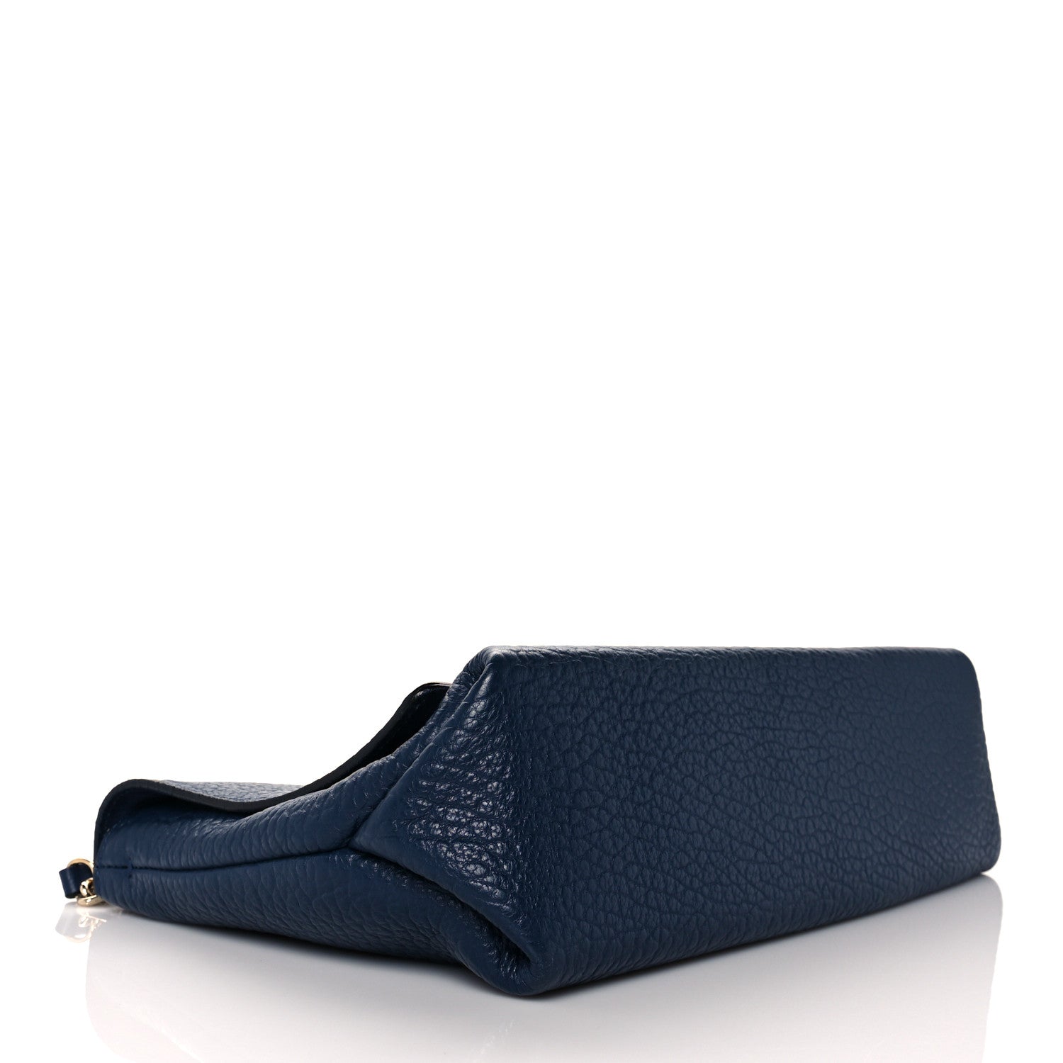 Burberry Signature Grain Large Mildenhall Shoulder Bag Blue Carbon 5 of 11