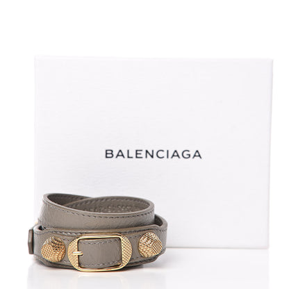 Balenciaga Agneau Giant Gold Triple Tour M Bracelet Beige Liege 7 of 7