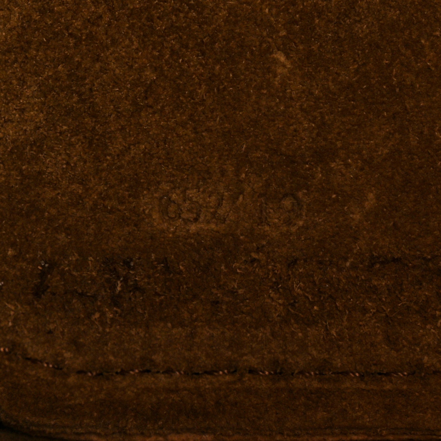 Soft Grained Calfskin Mini Pebble Bucket Bag Oak