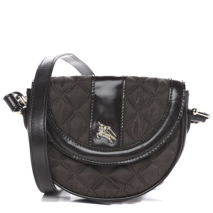 Burberry Nylon Quilted Crossbody Dark Brown 1 of 8
