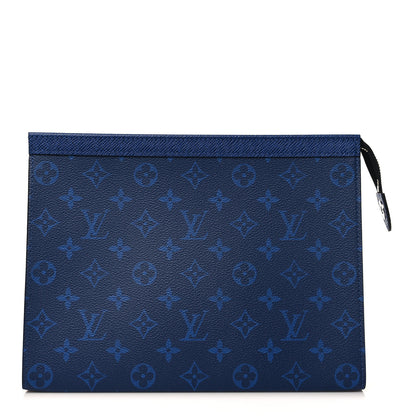 Louis Vuitton Monogram Eclipse Pochette Voyage MM Pacific Blue 1 of 9