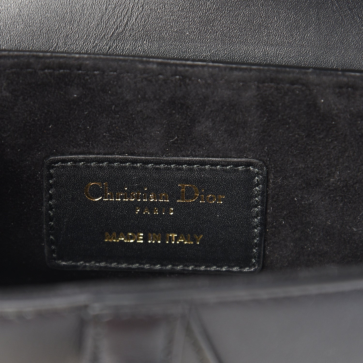 Christian Dior Calfskin Mini Saddle Bag Black 5 of 8