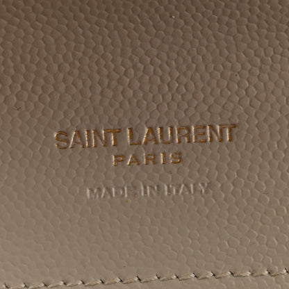 Saint Laurent Grain De Poudre Matelasse Chevron Monogram Envelope Clutch Crema Soft 6 of 13