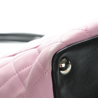 Chanel Calfskin Quilted Large Cambon Tote Pink Black 11 of 13
