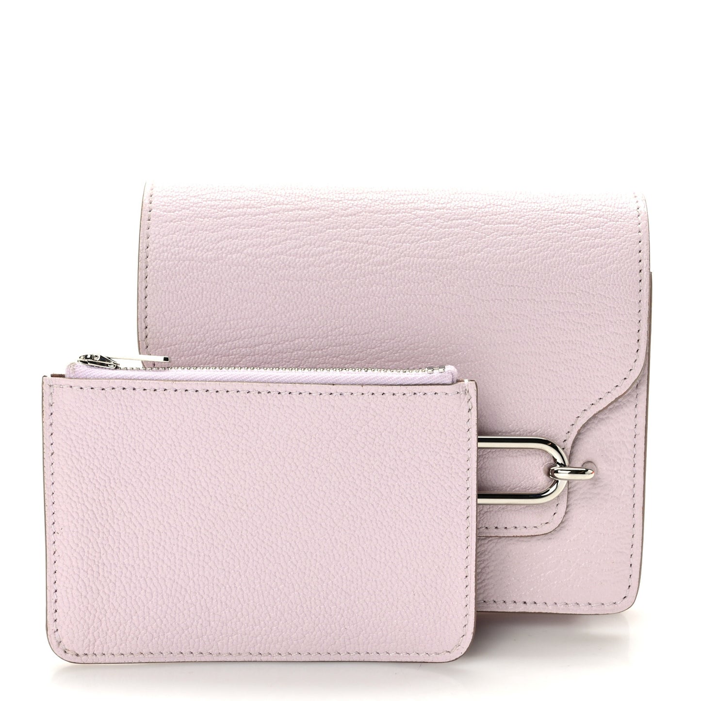 Chevre Mysore Roulis Slim Wallet Mauve Pale