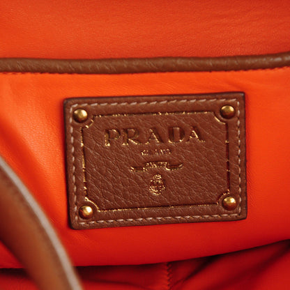 Prada Cervo Deerskin Fringe Hobo Cammello 6 of 8