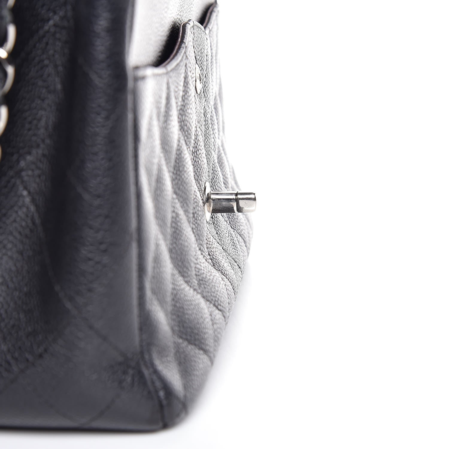 Chanel Caviar Quilted Jumbo Double Flap Black 11 of 12