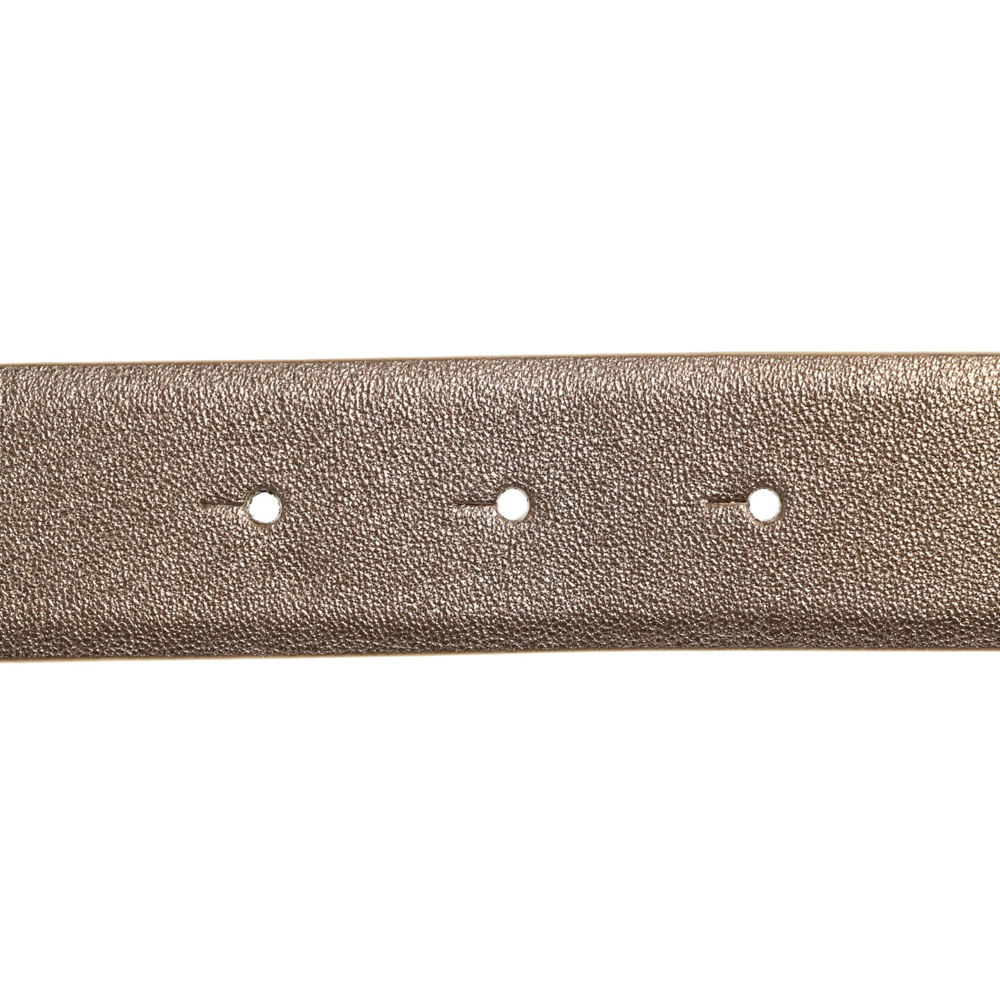Metallic Calfskin CC Chain Belt 80 32 Gold