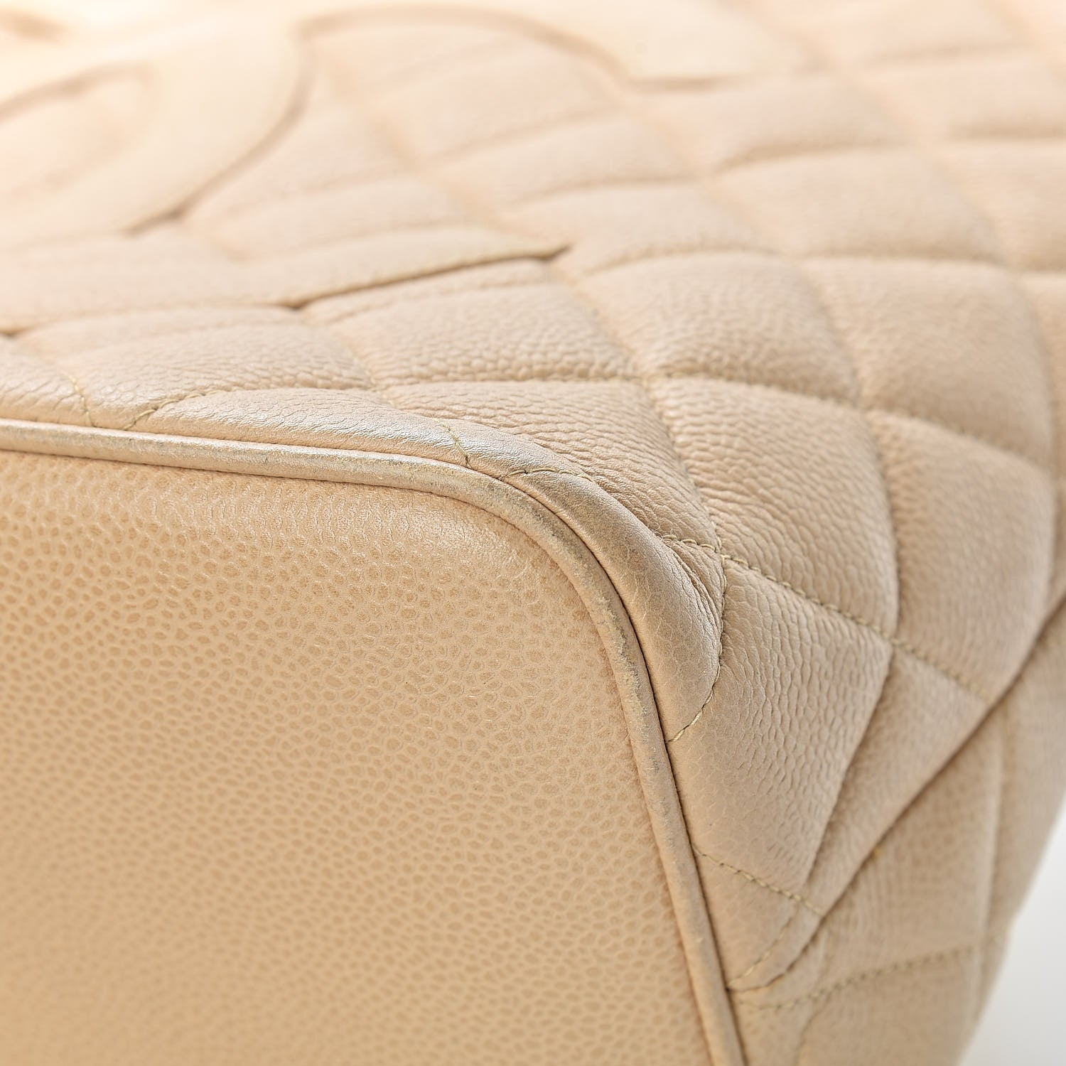 Chanel Caviar Quilted Medallion Tote Beige 11 of 18