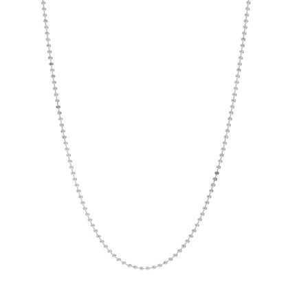 Tiffany Sterling Silver 2.5mm Bead Chain Necklace 16" 1 of 4