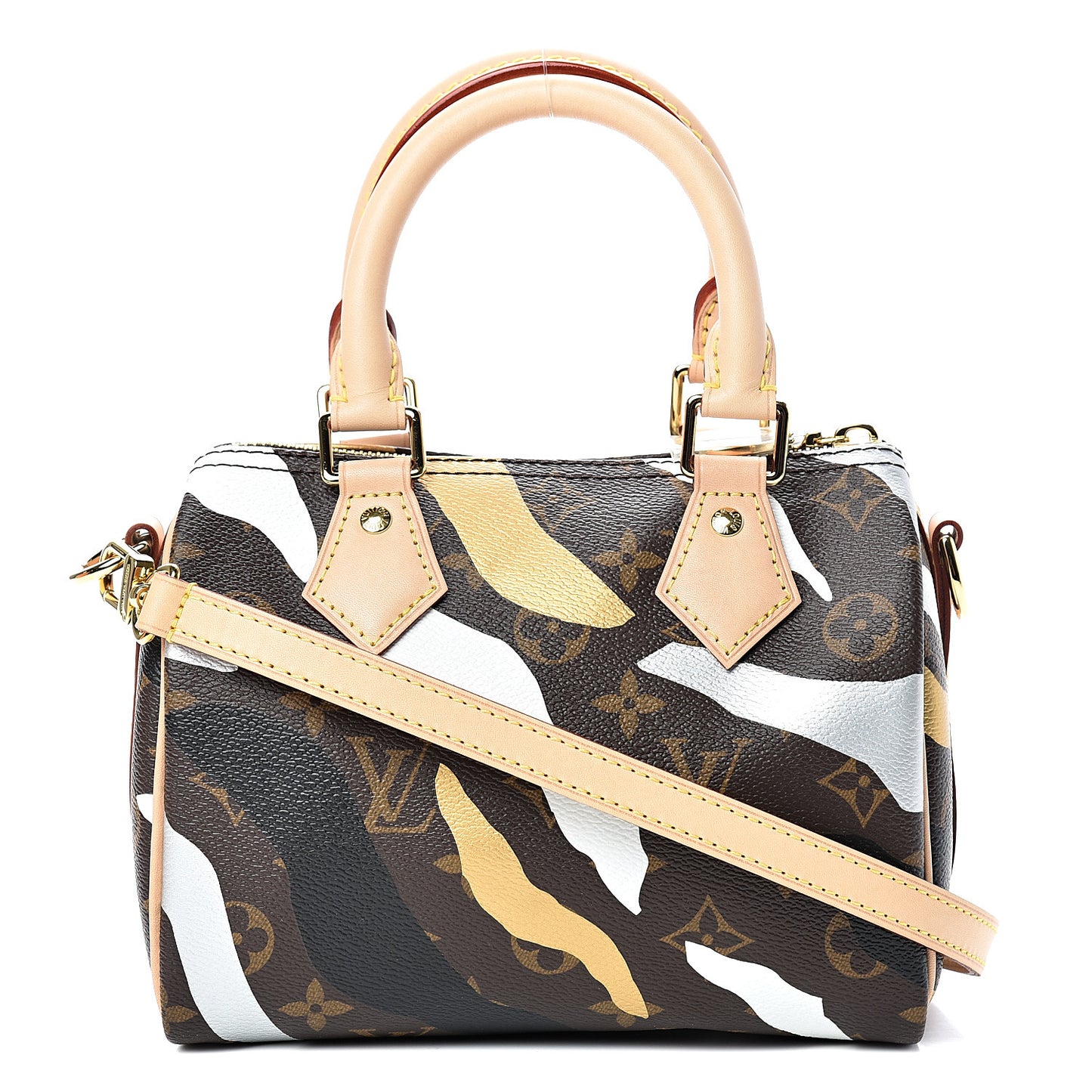 X LOL Monogram Speedy BB Gold Silver