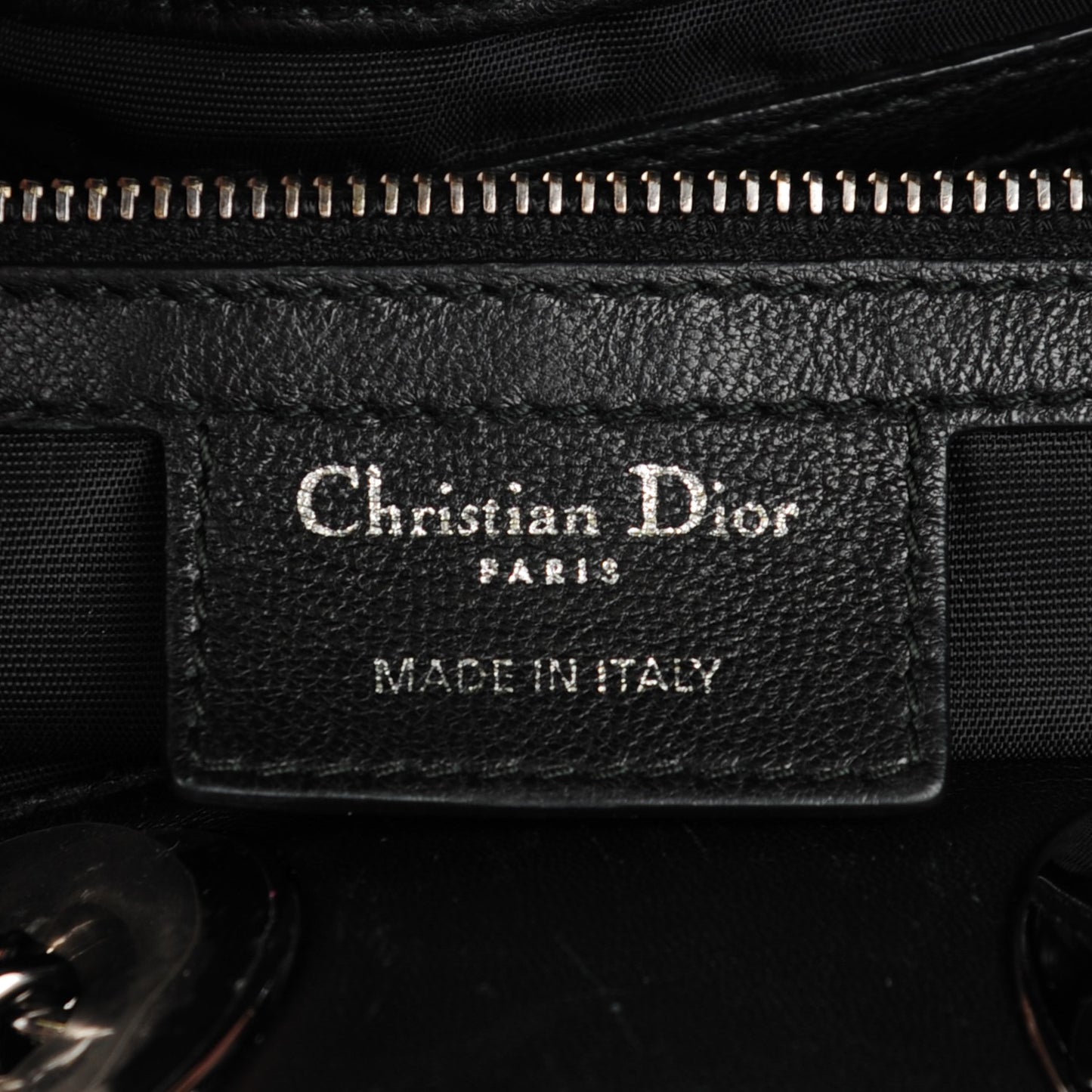Lambskin Cannage Chri Chri Tote Black