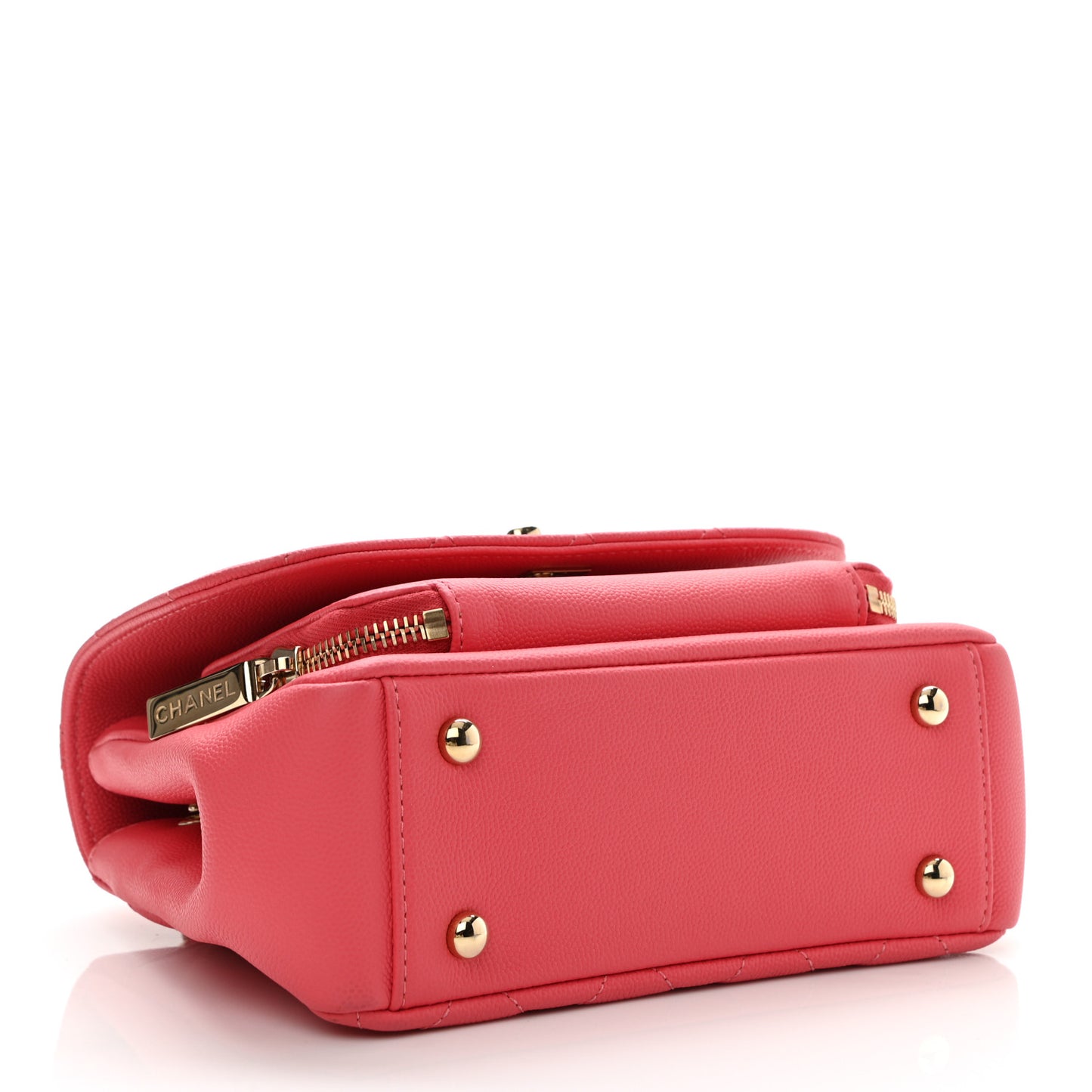 Caviar Quilted Small Business Affinity Flap Pink