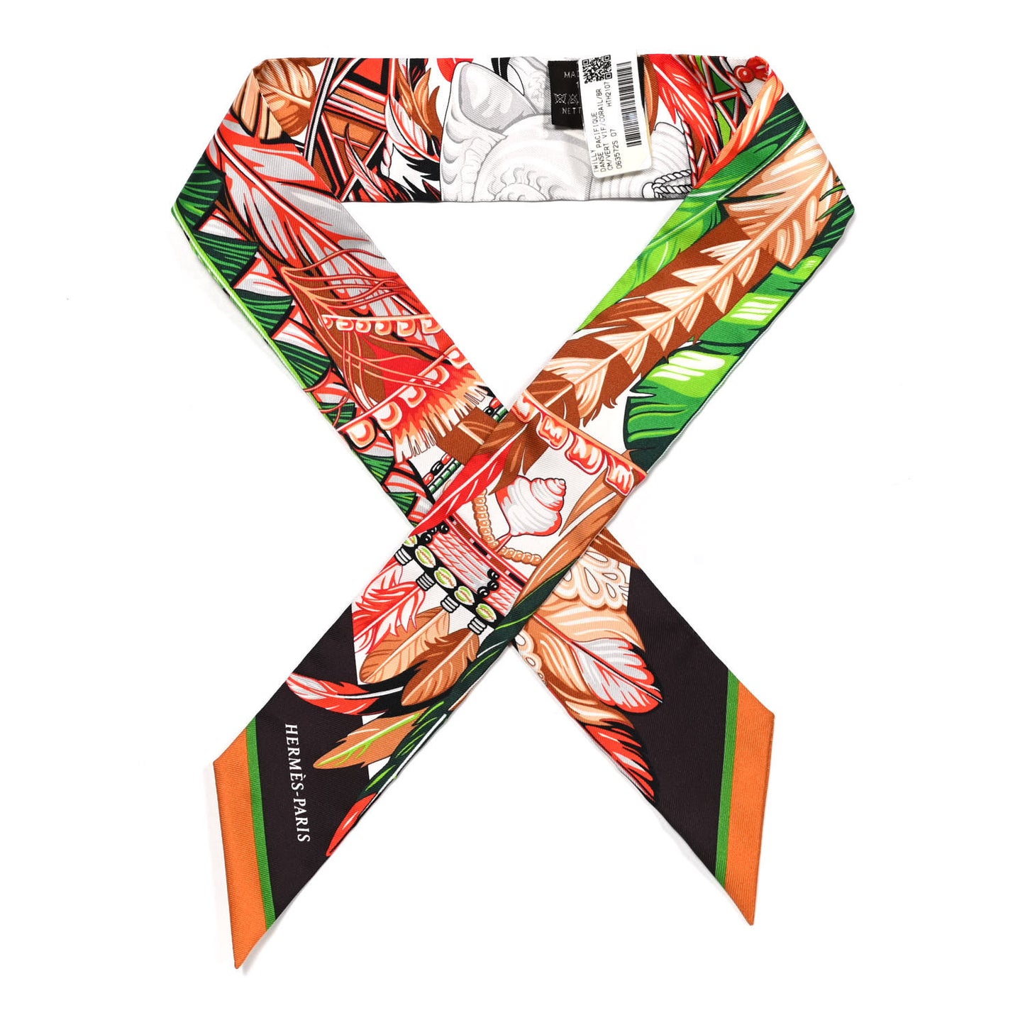 Silk La Danse Pacifique Twilly Vert Vif Corail