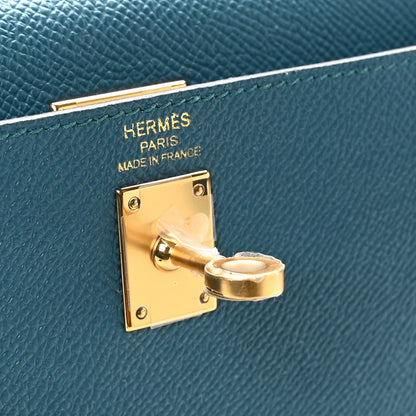Hermes Epsom Kelly Sellier 25 Vert Bosphore 6 of 11