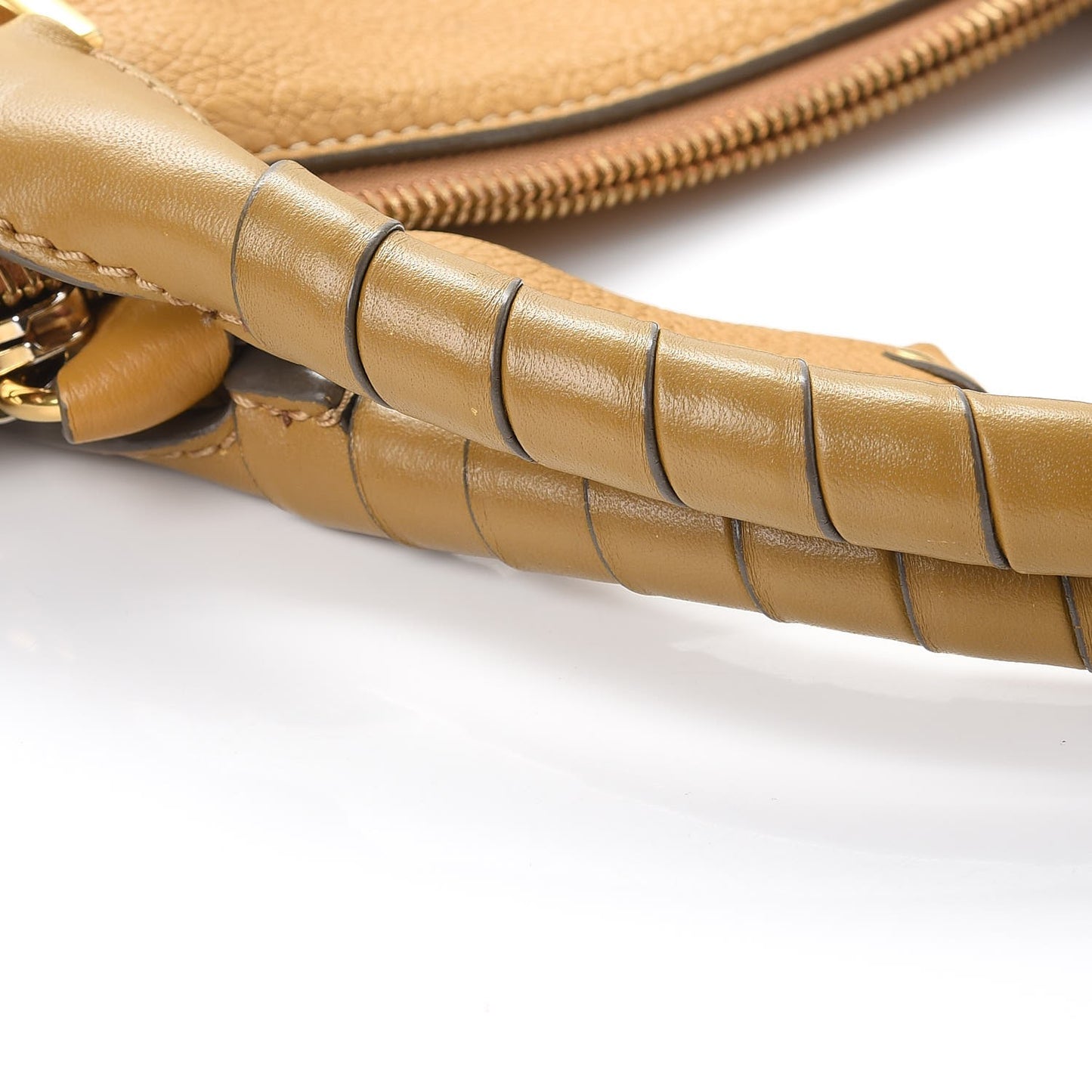Calfskin Medium Marcie Satchel Sand Shell