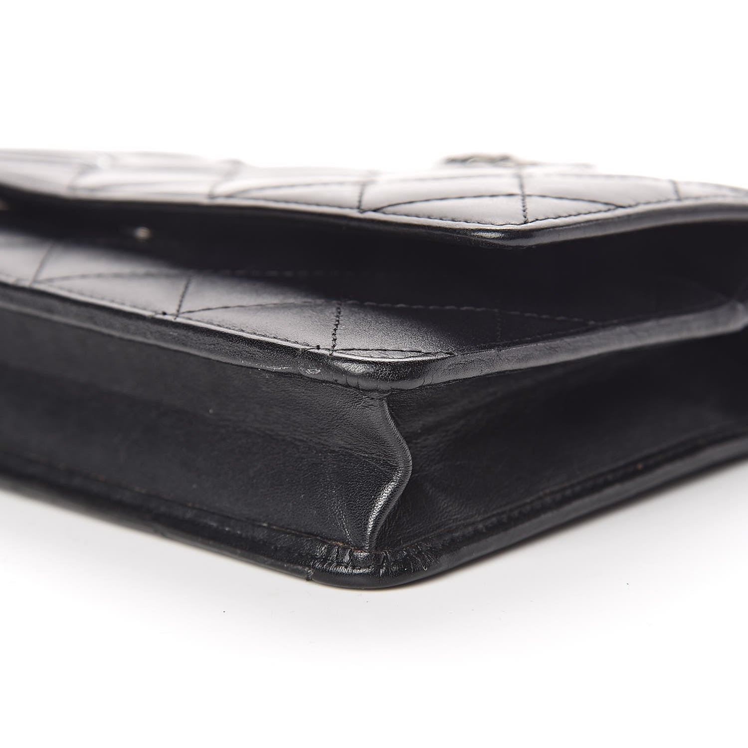 Chanel Calfskin Quilted Cambon Wallet On Chain WOC Black 9 of 11