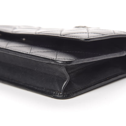 Chanel Calfskin Quilted Cambon Wallet On Chain WOC Black 9 of 11