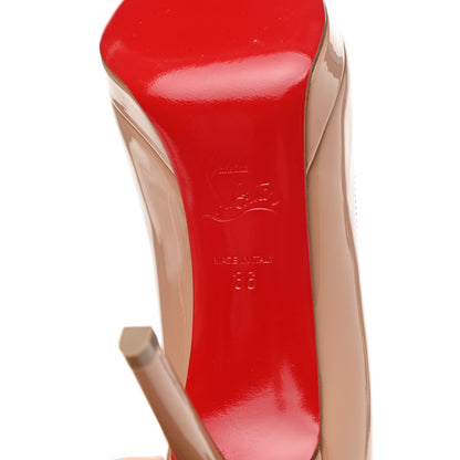 Christian Louboutin Patent Pigalle Plato 85 Pumps 36 Nude 6 of 8