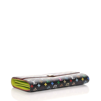 Louis Vuitton Monogram Multicolor Sarah Wallet Black Pistache 4 of 8