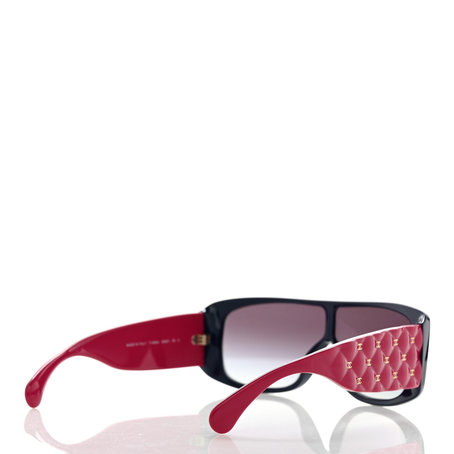 Acetate Shield Sunglasses 71466-A Blue Pink