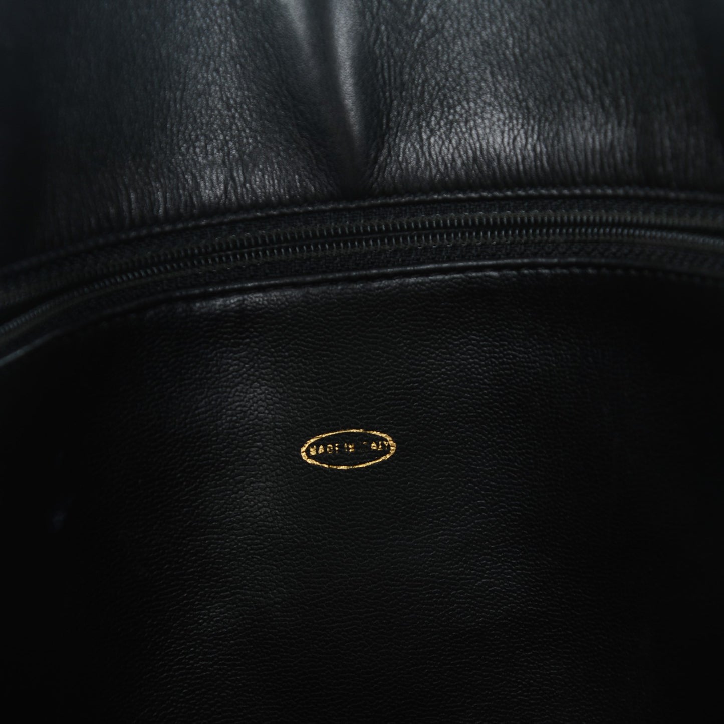Lambskin Quilted Shoulder Bag Black