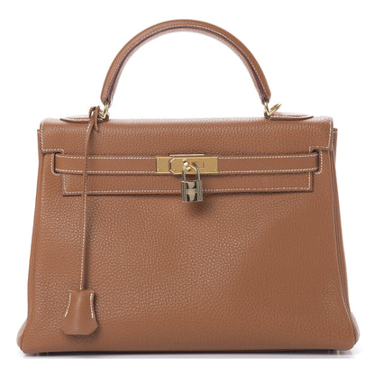 Hermes Togo Kelly Retourne 32 Gold 1 of 13