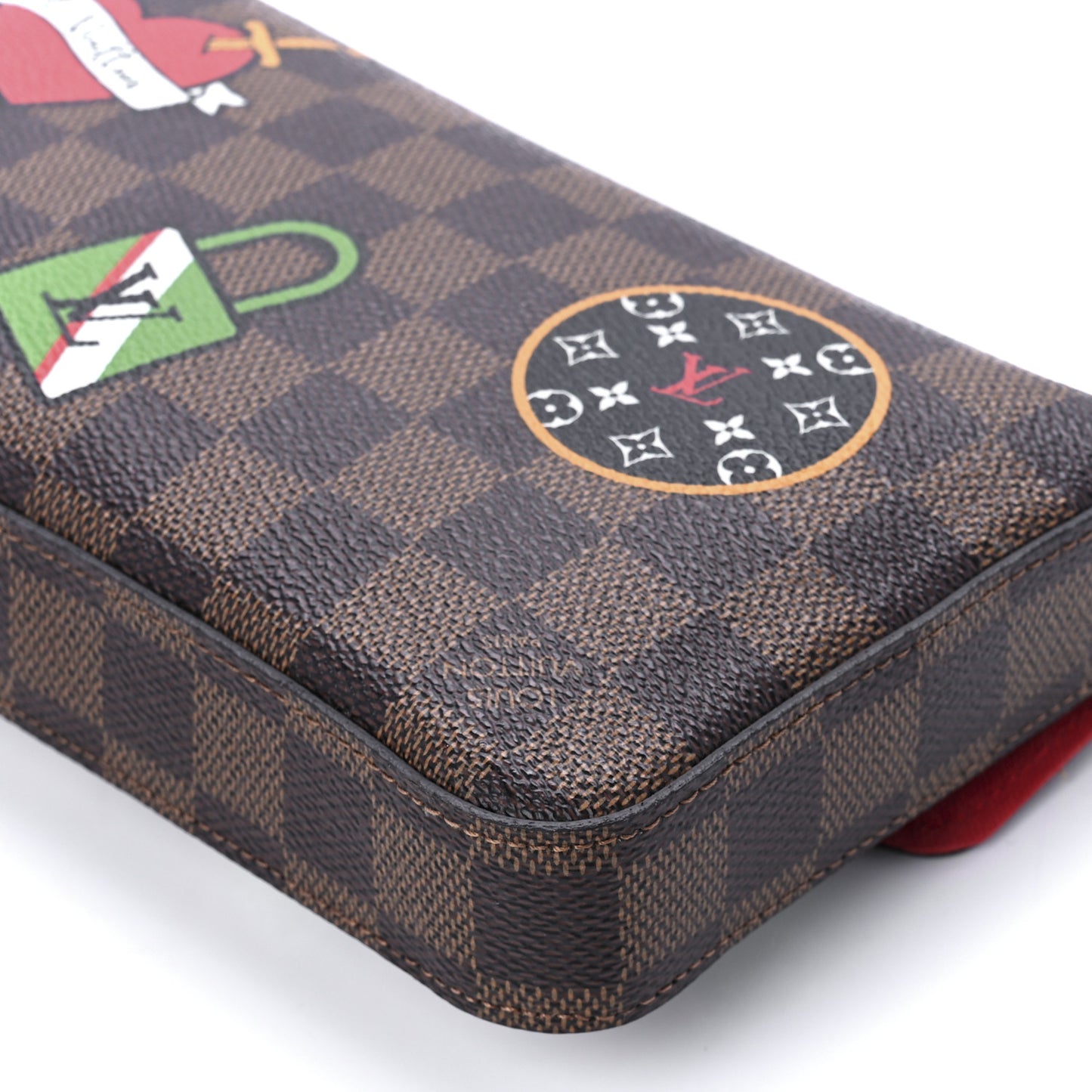 Damier Ebene LV Stories Pochette Felicie Chain Wallet