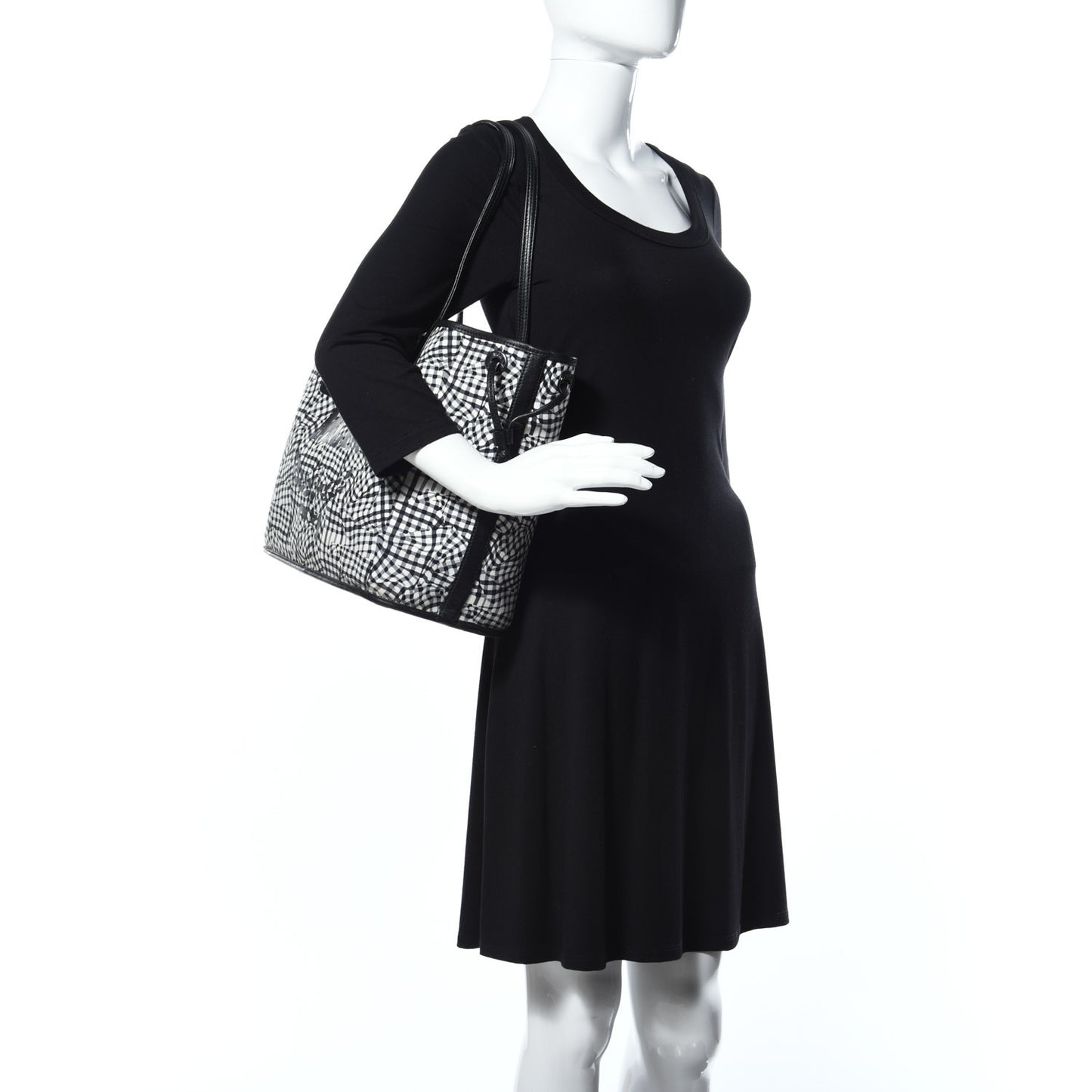 Visetos Medium Liz Reversible Shopper Tote Black