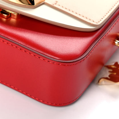 Chloe Shiny Calfskin Goatskin Mini C Double Carry Red Pink 9 of 13
