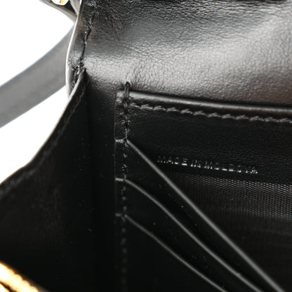 Burberry Grainy Calfskin Vintage Check Wallet With Detachable Strap Black 8 of 11