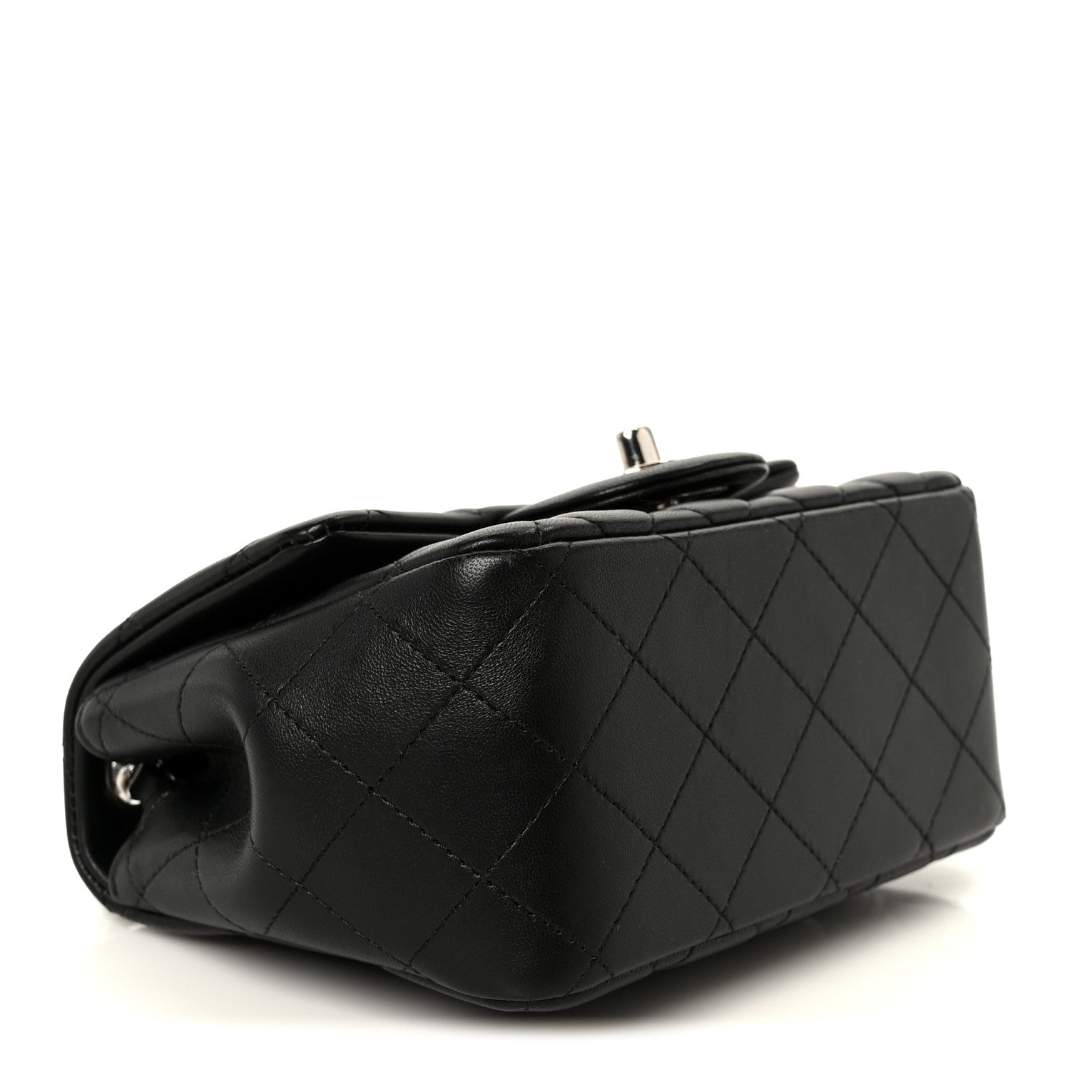 Chanel Lambskin Quilted Mini Square Flap Black 4 of 11
